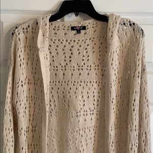 NWT Hooded Cardigan Sweater Size Large